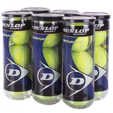 Dunlop Grand Prix Hard Court 6 Can Pack Tennis Balls - 3 Ball Can x 6