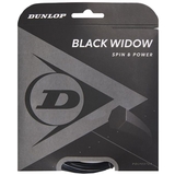  Dunlop Black Widow 16 Tennis String Set - Black