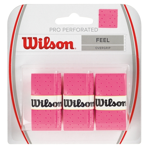 Wilson Pro Overgrip Pink x 3 - Long Lasting - Zona de Padel