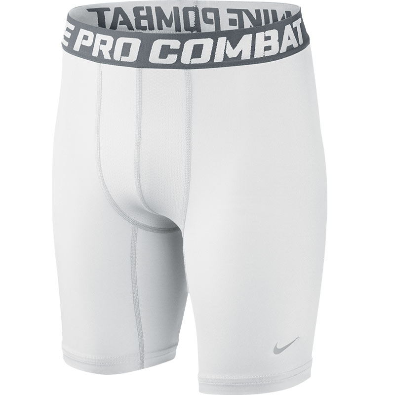 dígito Pionero Empresario Nike Pro Combat Compression Boy's Short White/grey