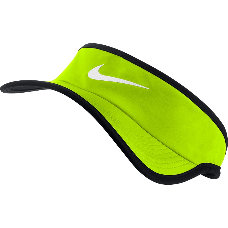 Nike Featherlight Men's Tennis Visor Volt/white