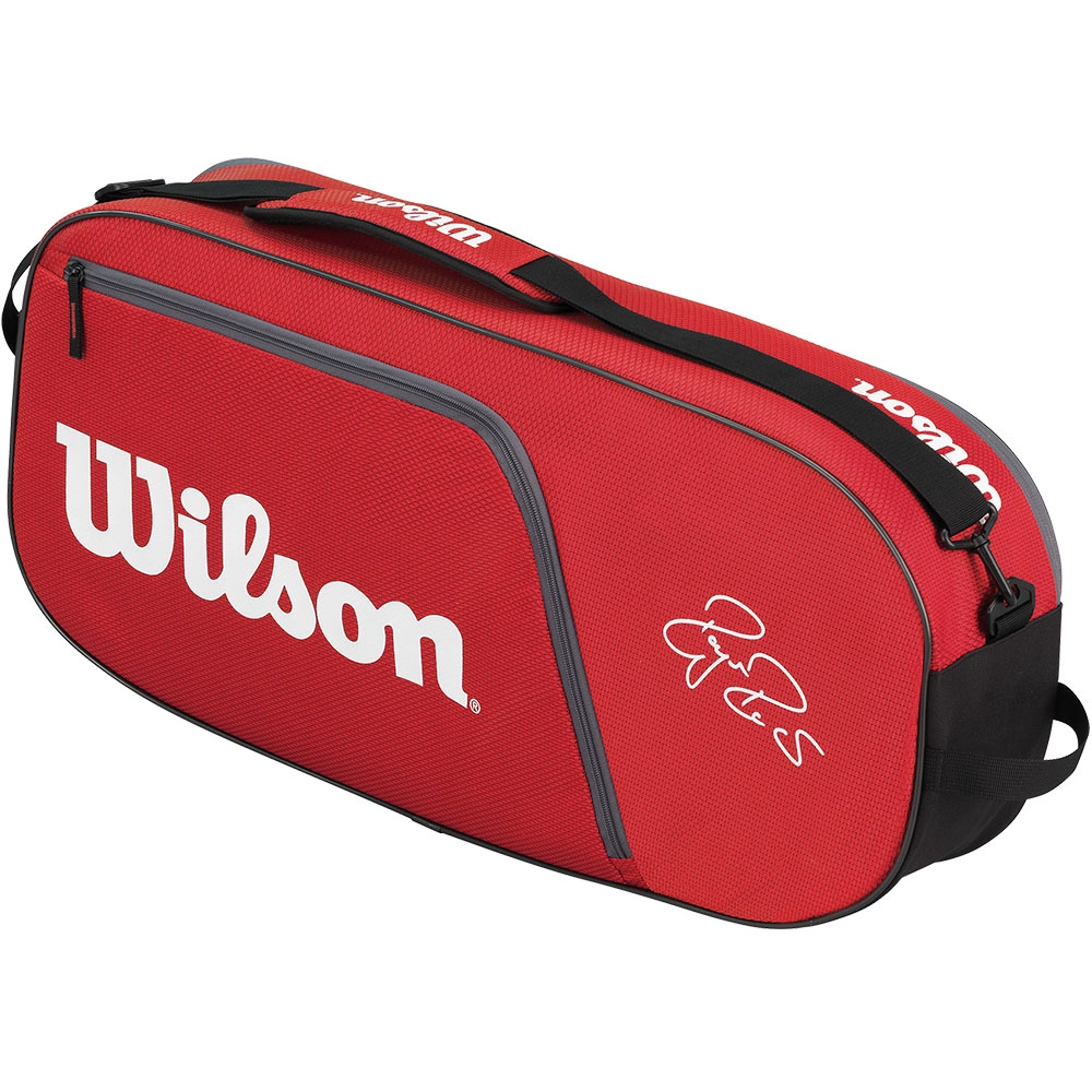 Wilson Federer Team 3 Pack Tennis Bag Red/white