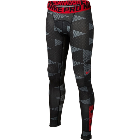 red nike compression pants