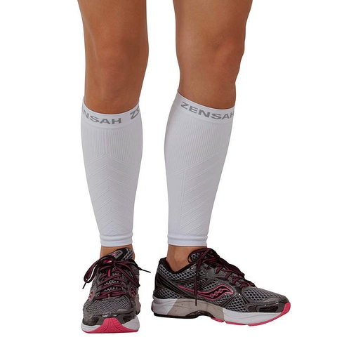 Zensah Leg Sleeve White