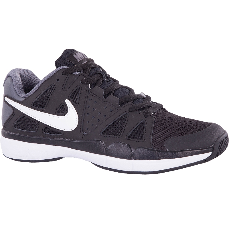 Nike Air Vapor Advantage Junior Tennis Shoe Black/grey/white