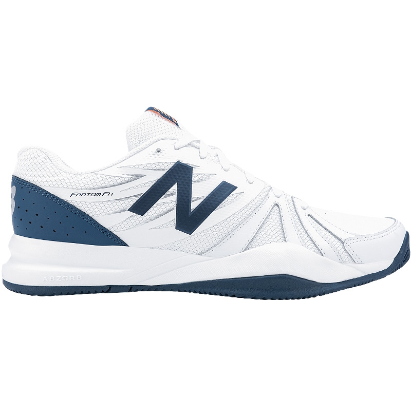 New Balance MC 786 D Men`s Tennis Shoe / Standard Width White/blue