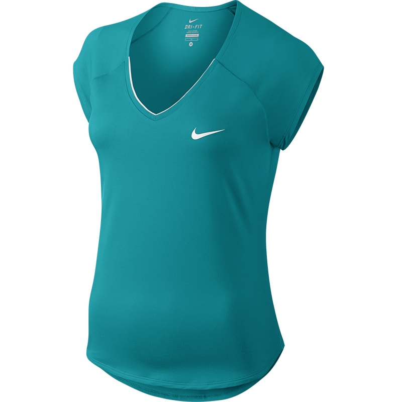 Nike Pure Women's Tennis Top Energy/white