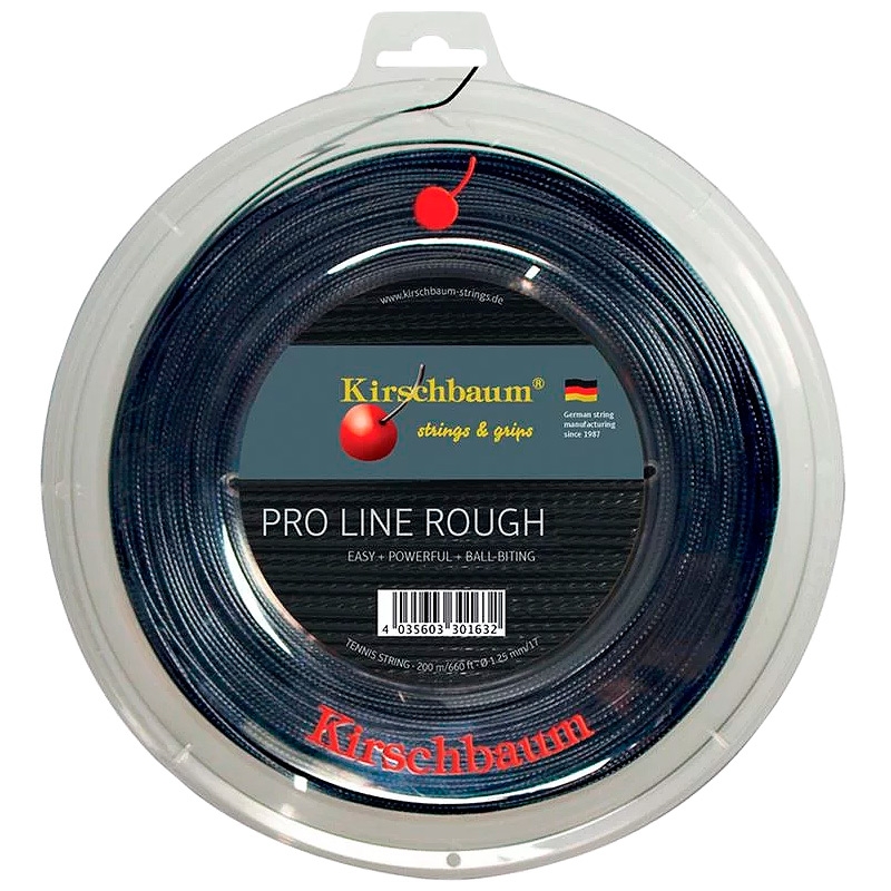 Details about   Kirschbaum Set Pro Line II Rough Tennis String 1.30mm/16Gauge Black New In Pkg 