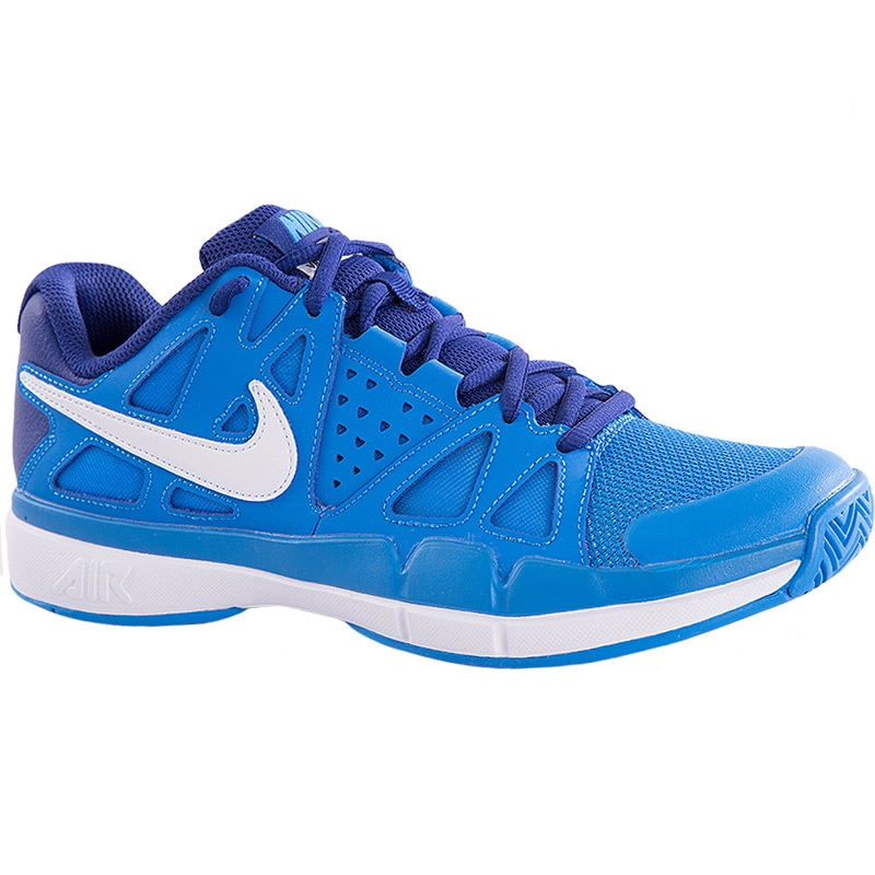 Nike Air Vapor Advantage Womens Tennis Shoes White Blue Nike Air Vapor Advantage Womens Tennis Shoes White Blue