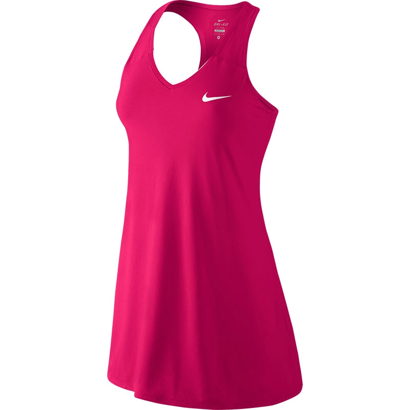 Nike Pure Women's Tennis Dress Fuchsia/white