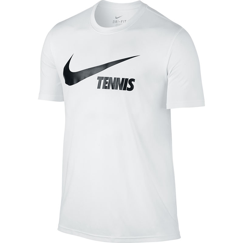 Nike Swoosh Men's Tennis Tee White/black