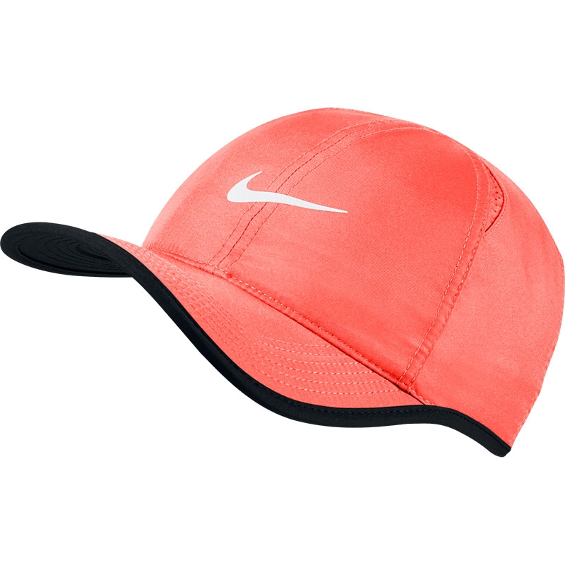 Nike Featherlight Men's Tennis Hat Mango/black/white