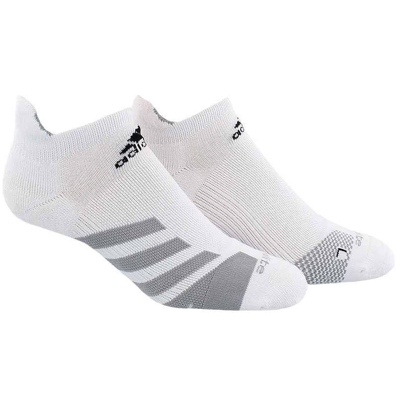 Adidas Traxion No Show Unisex Tennis Socks White/onix/black