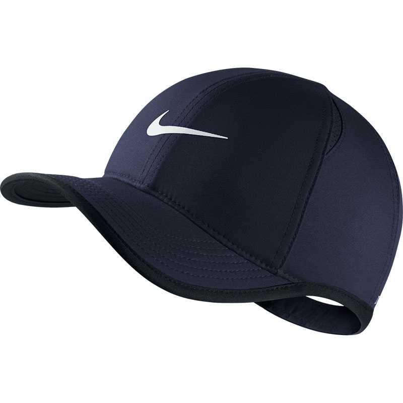 Nike Featherlight Kids' Tennis Hat Obsidian/white/black