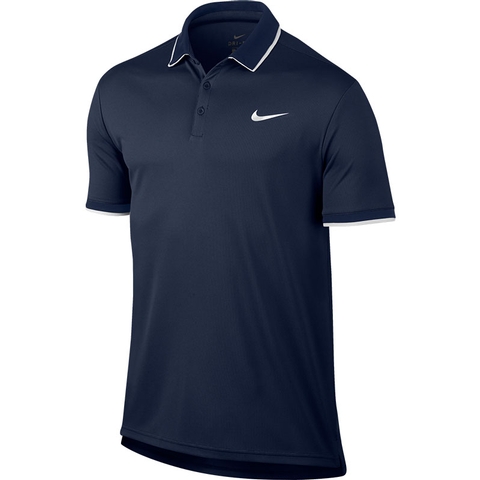 blue nike polo