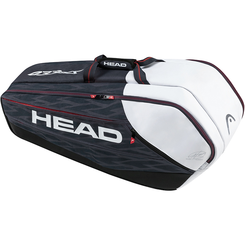 Head Djokovic 9R Tennis Bag Black/white