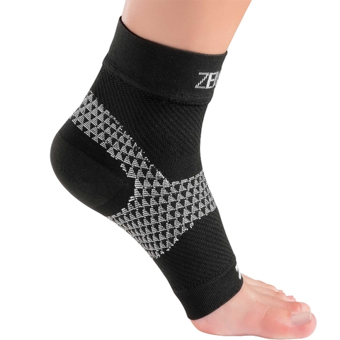 Zensah Plantar Fasciitis Compression Sleeve Black