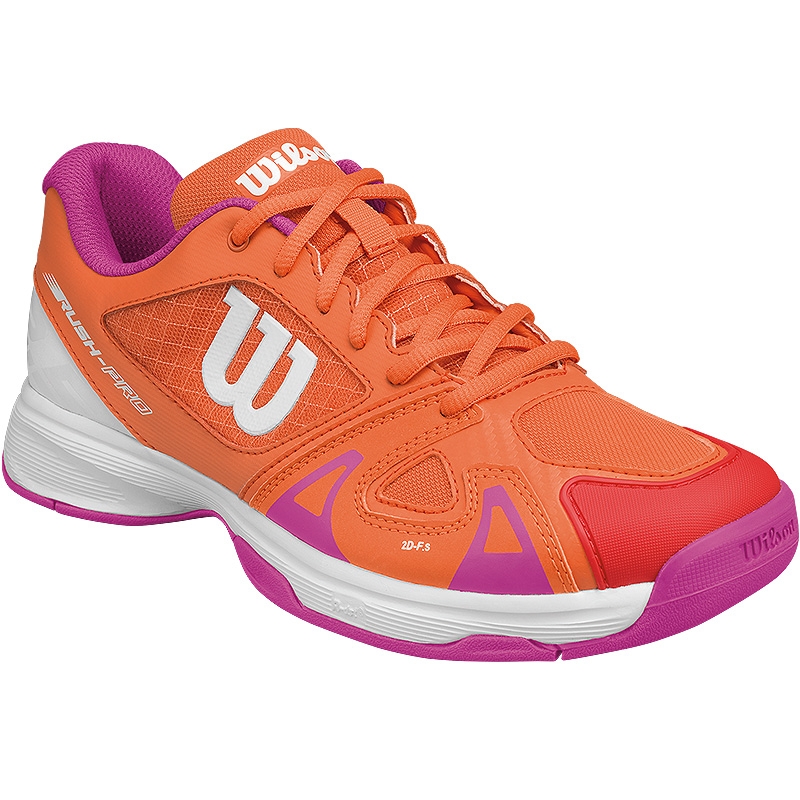 Wilson Rush Pro 2.5 Junior Tennis Shoe Orange/violet