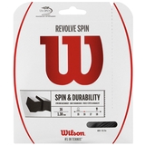  Wilson Revolve Spin 16 Tennis String Set - Black