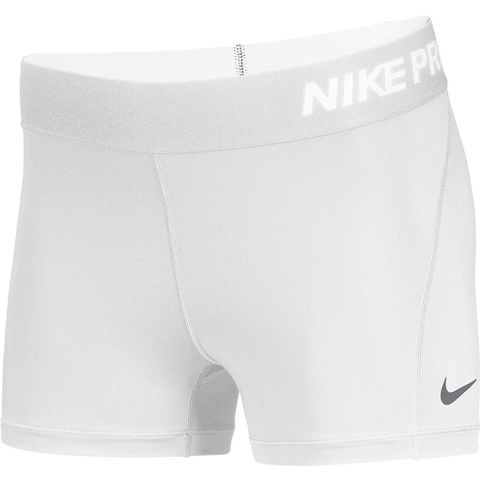 white nike pro shorts womens