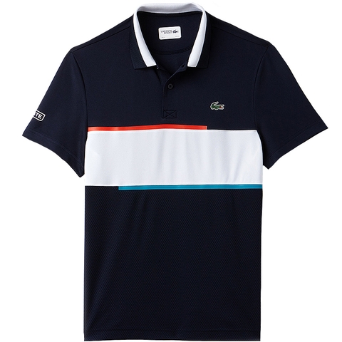 Polo Ultradry Pique Stripe Men's Tennis Lacoste Chest TJcl3KF1