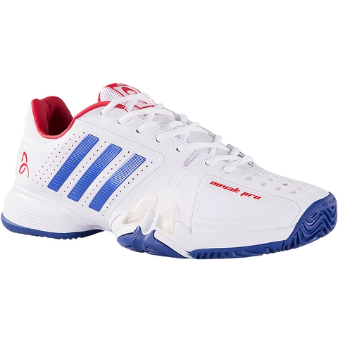 Adidas Novak Pro Men's Tennis Shoe White/blue Adidas Novak Pro Men's Tennis Shoe