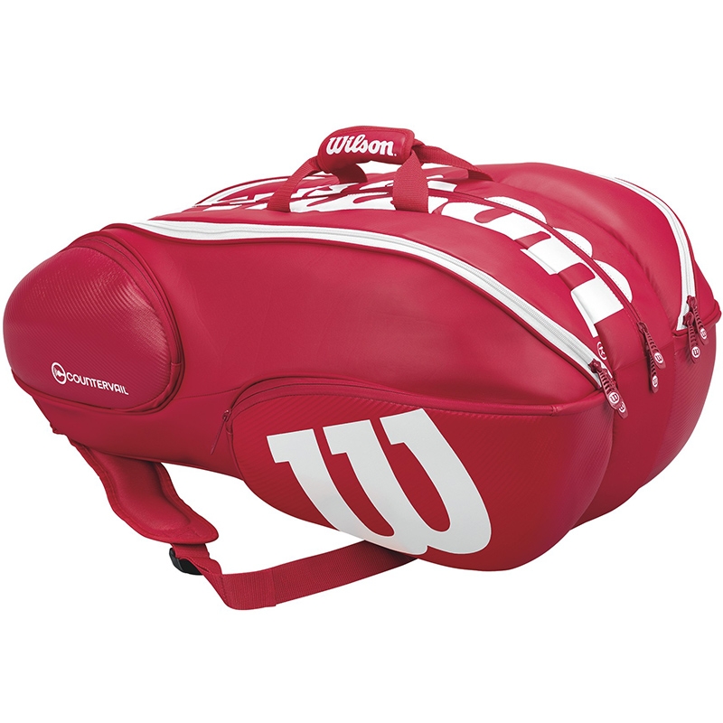 Wilson Pro Staff 15 Pack Tennis Bag Red