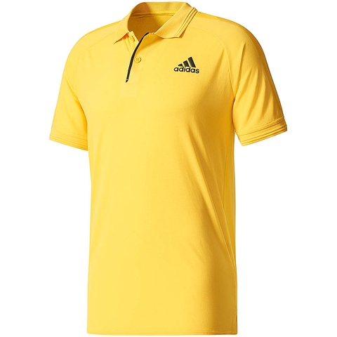 adidas yellow polo