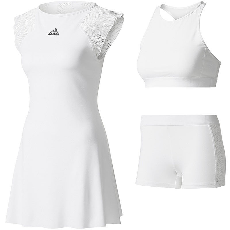 adidas white dress
