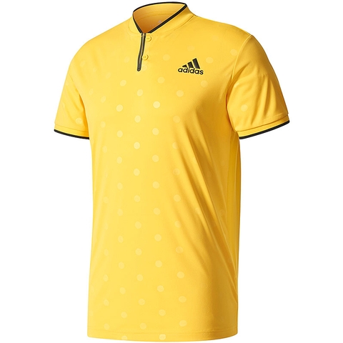 yellow adidas polo shirt