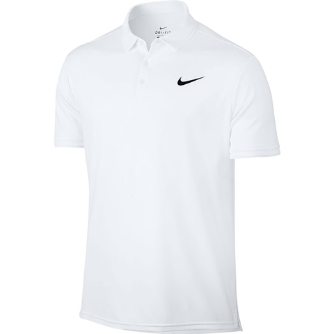 Nike Court Dry Team Men's Tennis Polo White