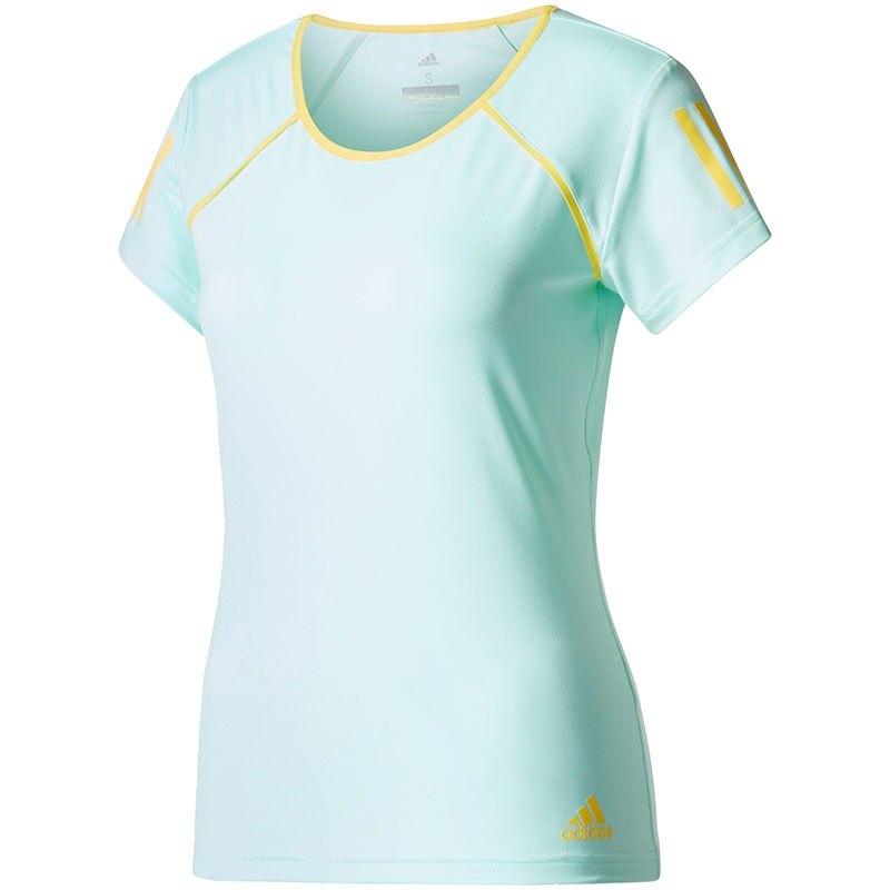 Adidas Club Women's Tennis Tee Aqua/yellow