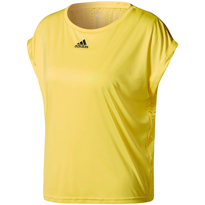Adidas Us Series Women's Tennis Tee Yellow/black