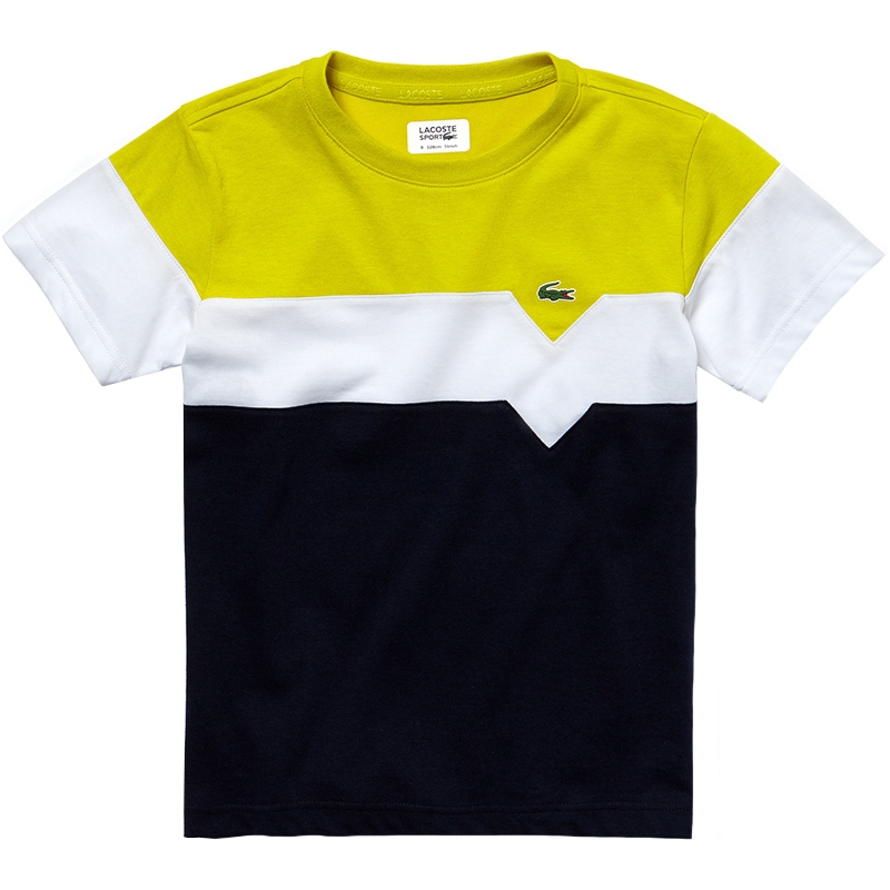 lacoste color block shirt