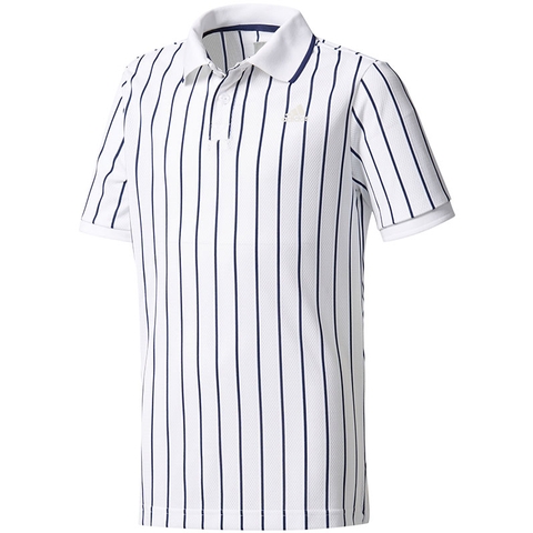adidas striped polo