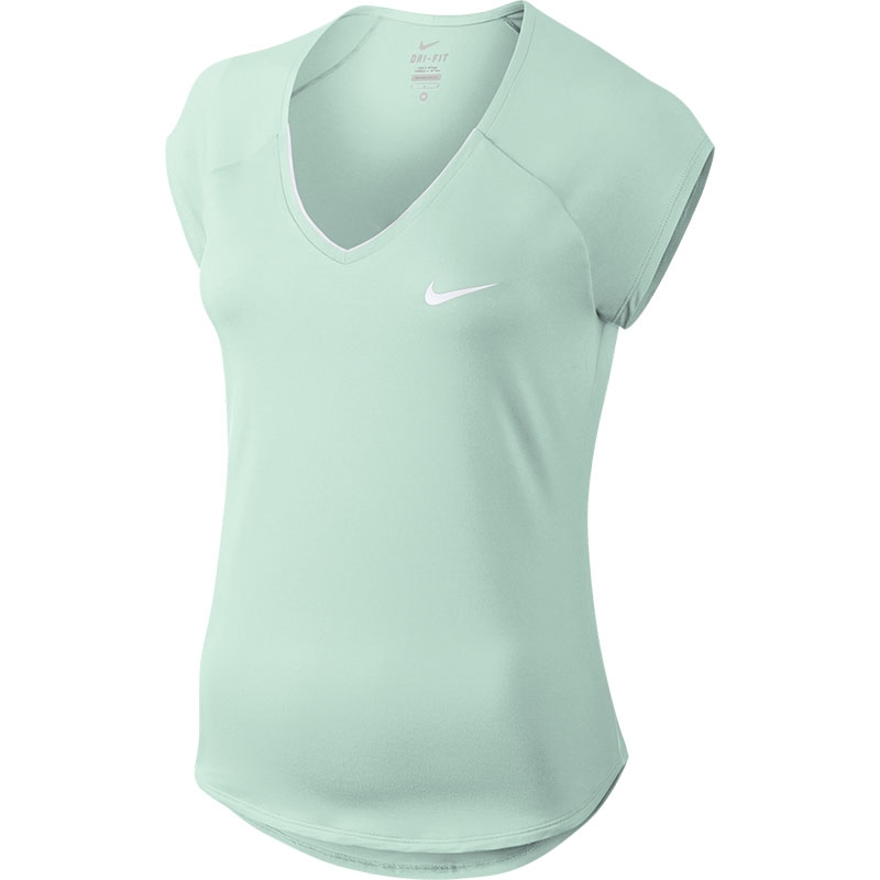 Nike Pure Women's Tennis Top Barelygreen/white