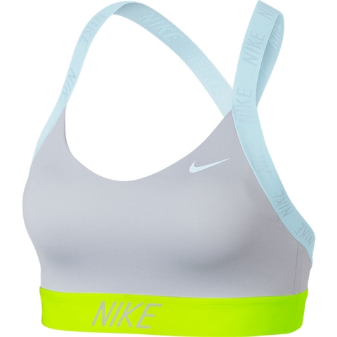 Nike Pro Indy Logo Women's Bra Platinum 