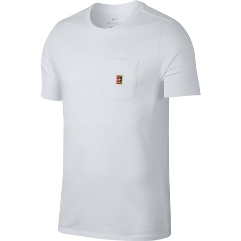 nike court t shirt white