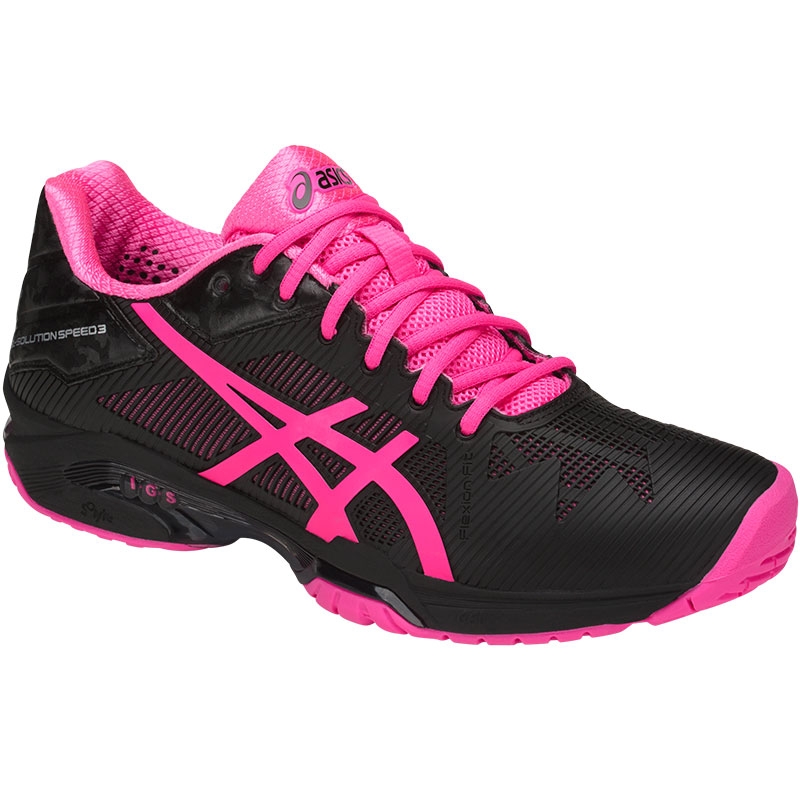 Asics Gel Solution Speed 3 Women�s Tennis Shoe Black/pink