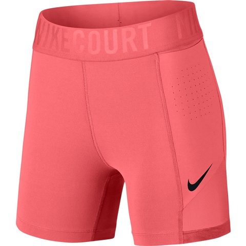 Nike Power 5 Women's Tennis Short Lava/black