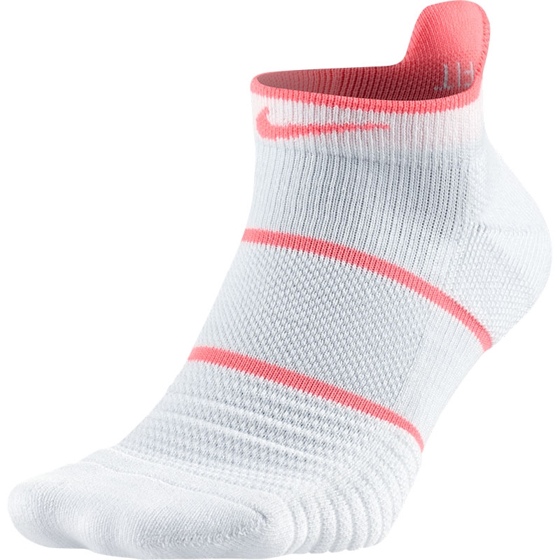 Nike Essentials No Show Tennis Socks White/lava
