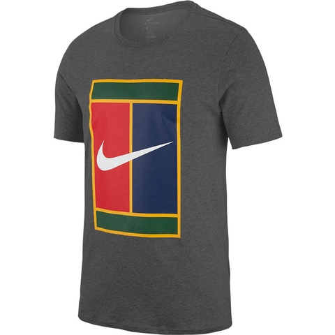 chocola binnenplaats Zakje Nike Court Heritage Men's Tennis Tee Greyheather