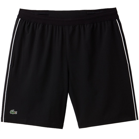 black and white lacoste shorts