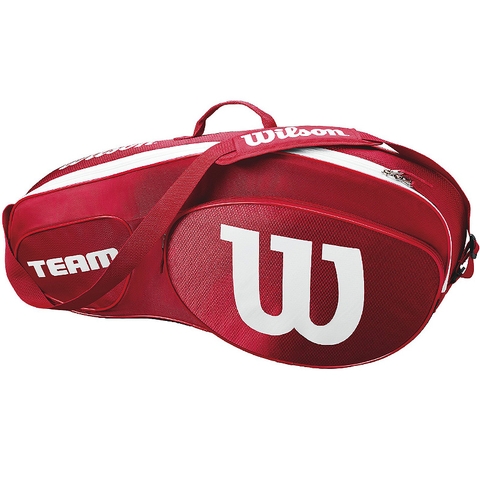 3 Rackets Size Tennis Bag Team III WRZ857803 Wilson Red 