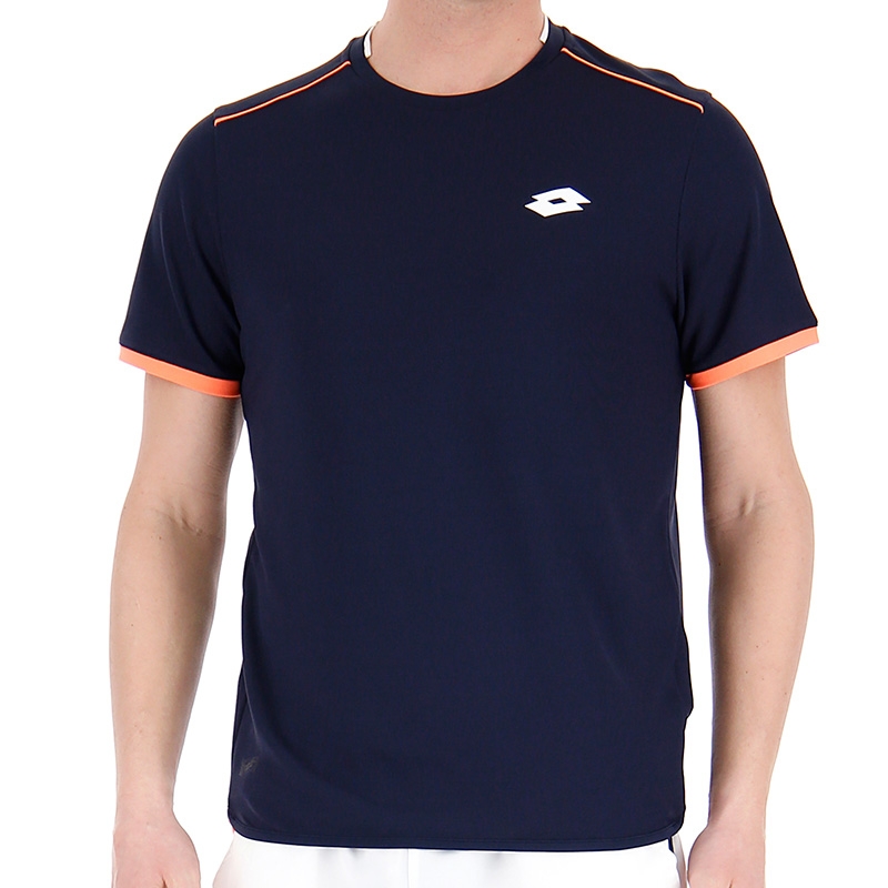 Lotto Aydex IV Men's Tennis Tee Navy/orange