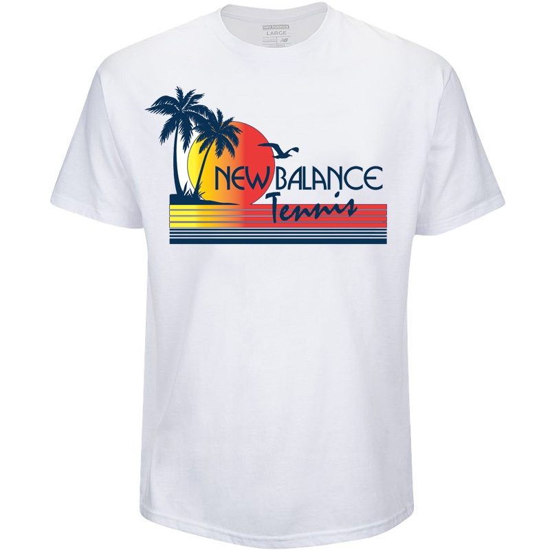 New Balance Indian Wells Graphic Men's Tee White