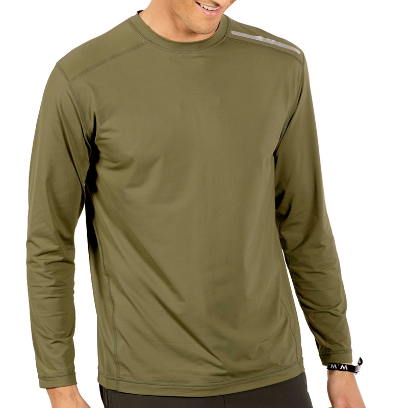 BloqUV Jet Long Sleeve Men's Tee Armygreen