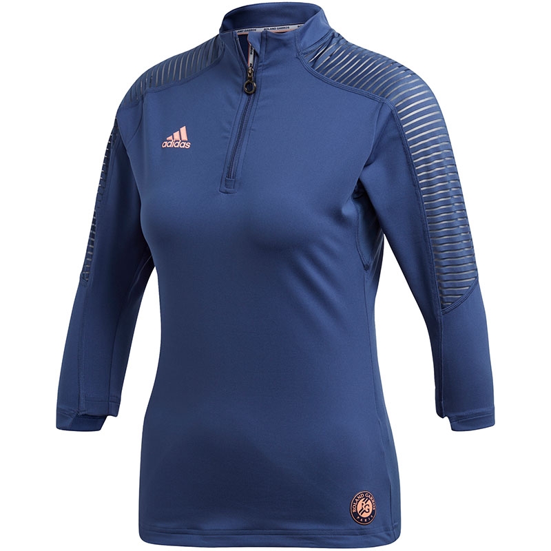 Adidas Roland Garros 3/4 Women's Tennis Top Indigo
