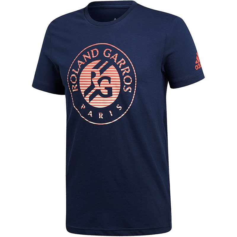 Adidas Roland Garros Men's Tennis Tee Navy