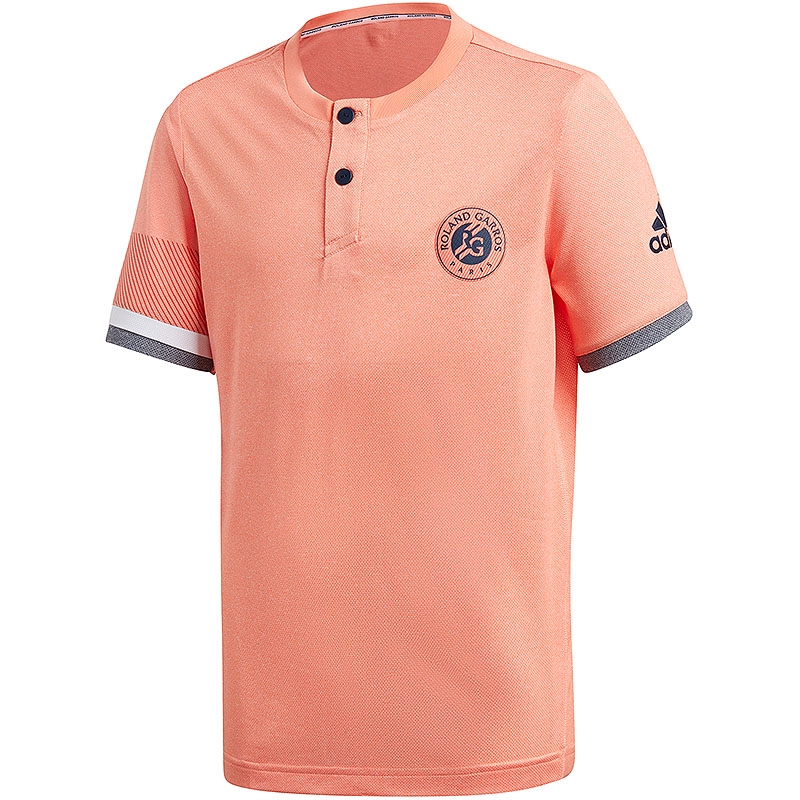 Adidas Roland Garros Boy's Tennis Tee Chalkcoral